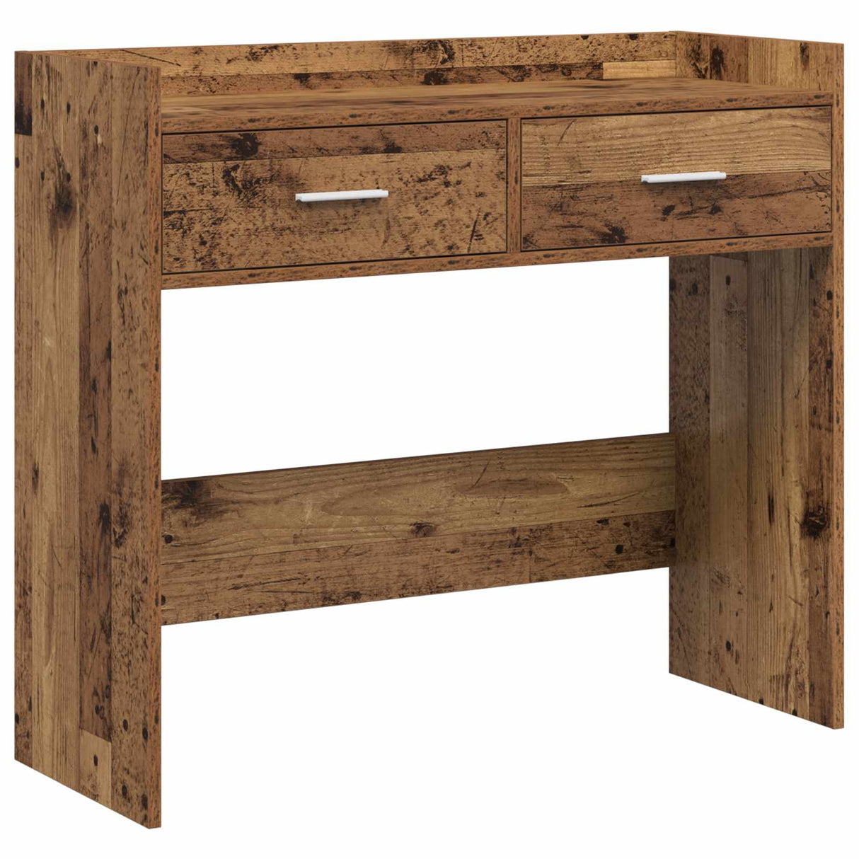 vidaXL Wandtafel Wit 90 x 35 x 80 cm Bewerkt hout