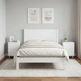 vidaXL Nightstand 2 pcs White 33.5 x 34.5 x 50 cm Engineered Wood