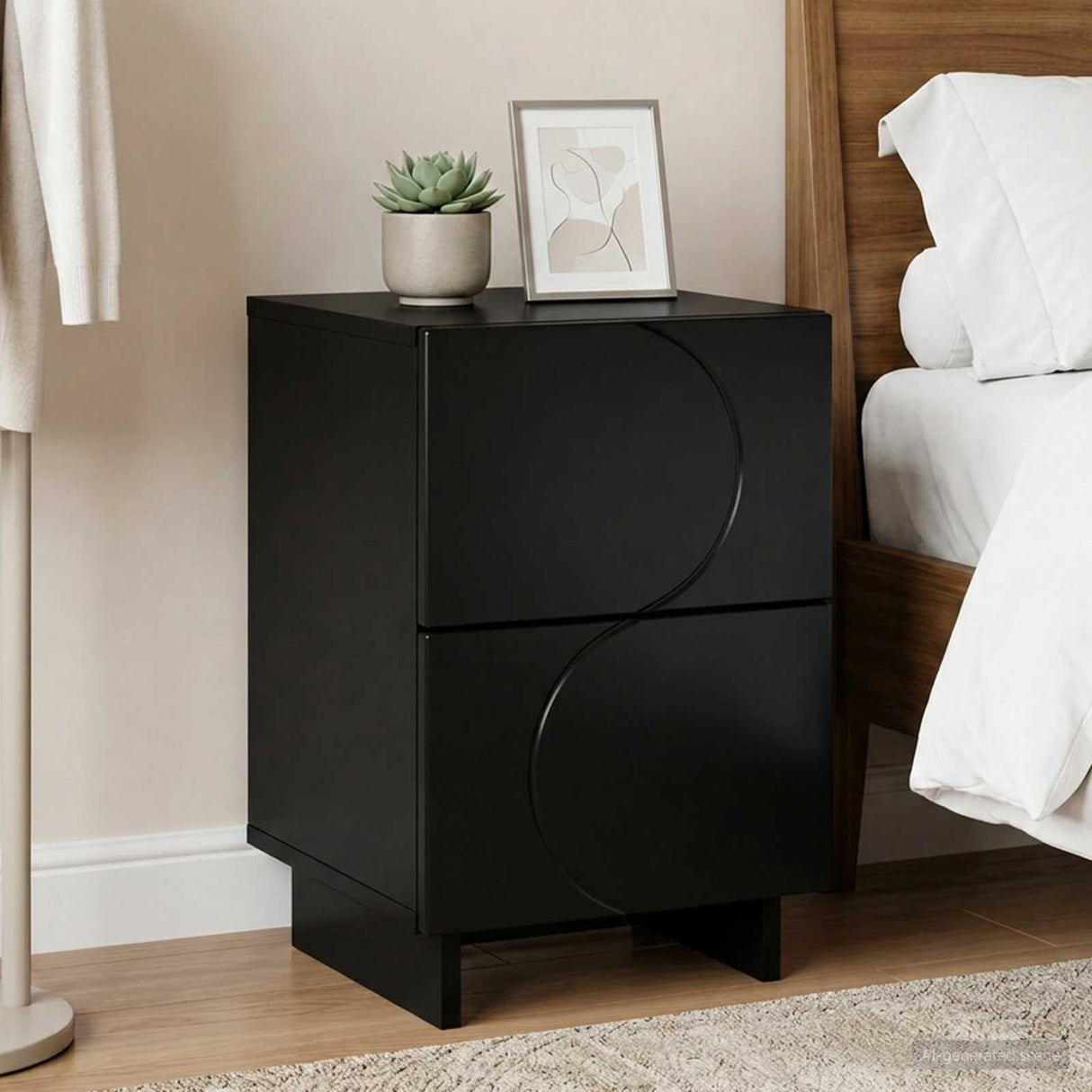 vidaXL Nightstand 2 pcs White 33.5 x 34.5 x 50 cm Engineered Wood