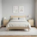 vidaXL Nightstand 2 pcs White 33.5 x 34.5 x 50 cm Engineered Wood