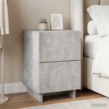 vidaXL Nightstand 2 pcs White 33.5 x 34.5 x 50 cm Engineered Wood