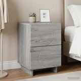 vidaXL Nightstand 2 pcs White 33.5 x 34.5 x 50 cm Engineered Wood