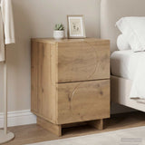 vidaXL Nightstand 2 pcs White 33.5 x 34.5 x 50 cm Engineered Wood