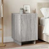 vidaXL Nachtkastje 2 pcs Gerookt eiken 33,5 x 34,5 x 50 cm