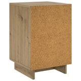 vidaXL Nachtkastje 2 pcs Gerookt eiken 33,5 x 34,5 x 50 cm