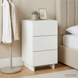 vidaXL Bedside Cabinet White 33.5x34.5x60 cm Engineered Wood