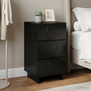 vidaXL Bedside Cabinet White 33.5x34.5x60 cm Engineered Wood