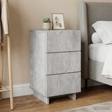 vidaXL Bedside Cabinet White 33.5x34.5x60 cm Engineered Wood