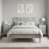 vidaXL Bedside Cabinet White 33.5x34.5x60 cm Engineered Wood