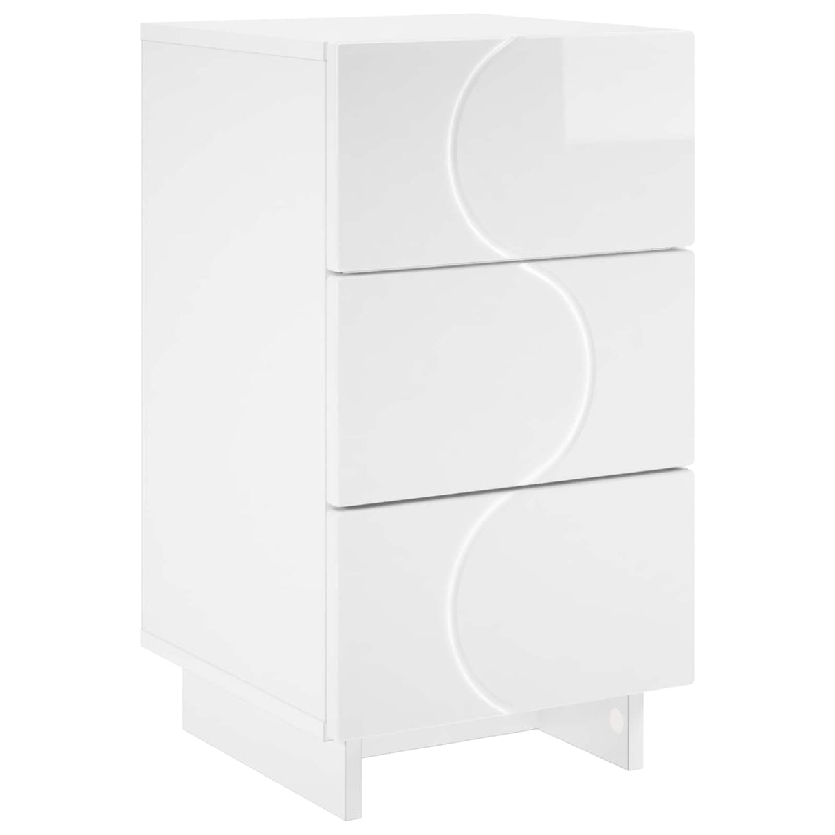 vidaXL Bedside Cabinet White 33.5x34.5x60 cm Engineered Wood