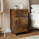 vidaXL Bedside Cabinet White 33.5x34.5x60 cm Engineered Wood