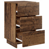 vidaXL Bedside Cabinet White 33.5x34.5x60 cm Engineered Wood