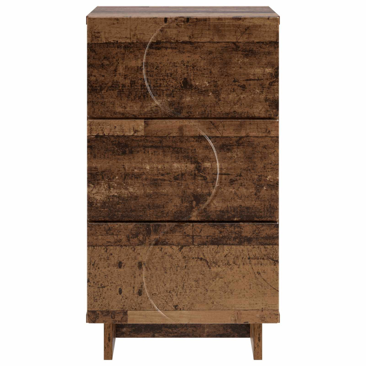 vidaXL Bedside Cabinet White 33.5x34.5x60 cm Engineered Wood
