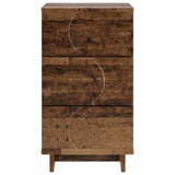 vidaXL Bedside Cabinet White 33.5x34.5x60 cm Engineered Wood