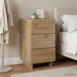vidaXL Bedside Cabinet White 33.5x34.5x60 cm Engineered Wood