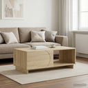 vidaXL Salontafel Hoogglans Wit 95 x 50,5 x 35 cm Bewerkt hout