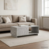 vidaXL Salontafel Hoogglans Wit 95 x 50,5 x 35 cm Bewerkt hout