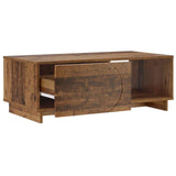 vidaXL Salontafel Hoogglans Wit 95 x 50,5 x 35 cm Bewerkt hout