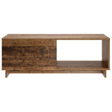vidaXL Salontafel Hoogglans Wit 95 x 50,5 x 35 cm Bewerkt hout