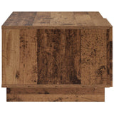 vidaXL Salontafel Hoogglans Wit 95 x 50,5 x 35 cm Bewerkt hout