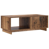 vidaXL Salontafel Hoogglans Wit 95 x 50,5 x 35 cm Bewerkt hout