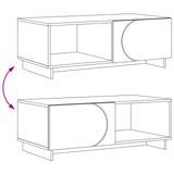vidaXL Salontafel Hoogglans Wit 95 x 50,5 x 35 cm Bewerkt hout