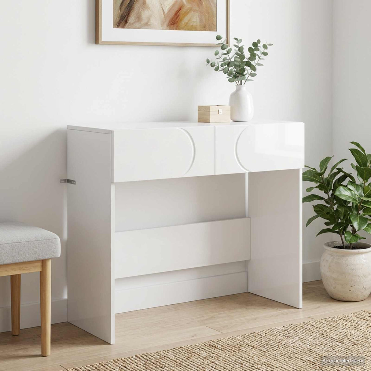 vidaXL Console Table Sonoma Oak 96.5x38x75 cm Engineered Wood
