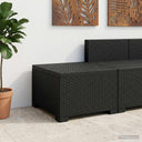 vidaXL Eén-zits Tuin Sofa Rieten Look PP Antraciet