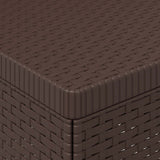 vidaXL Eén-zits Tuin Sofa Rieten Look PP Antraciet
