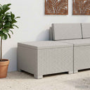 vidaXL Eén-zits Tuin Sofa Rieten Look PP Antraciet