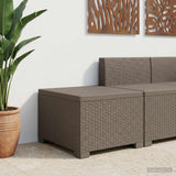 vidaXL Eén-zits Tuin Sofa Rieten Look PP Antraciet