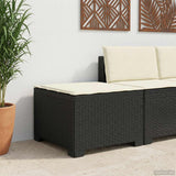 vidaXL Eén-zits Tuin Sofa Rieten Look PP Antraciet