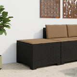 vidaXL Eén-zits Tuin Sofa Rieten Look PP Antraciet