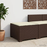 vidaXL Eén-zits Tuin Sofa Rieten Look PP Antraciet