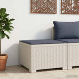 vidaXL Eén-zits Tuin Sofa Rieten Look PP Antraciet