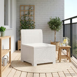 vidaXL Eén-zits Tuin Sofa Rieten Look PP Antraciet