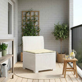 vidaXL Eén-zits Tuin Sofa Rieten Look PP Antraciet