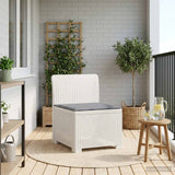 vidaXL Eén-zits Tuin Sofa Rieten Look PP Antraciet