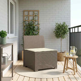 vidaXL Eén-zits Tuin Sofa Rieten Look PP Antraciet