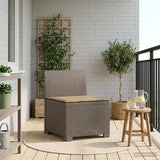 vidaXL Eén-zits Tuin Sofa Rieten Look PP Antraciet