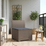 vidaXL Eén-zits Tuin Sofa Rieten Look PP Antraciet