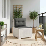 vidaXL Eén-zits Tuin Sofa Rieten Look PP Antraciet