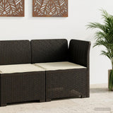 vidaXL Eén-zits Tuin Sofa Rieten Look PP Antraciet