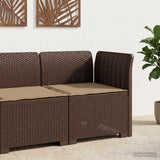 vidaXL Eén-zits Tuin Sofa Rieten Look PP Antraciet