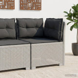 vidaXL Eén-zits Tuin Sofa Rieten Look PP Antraciet