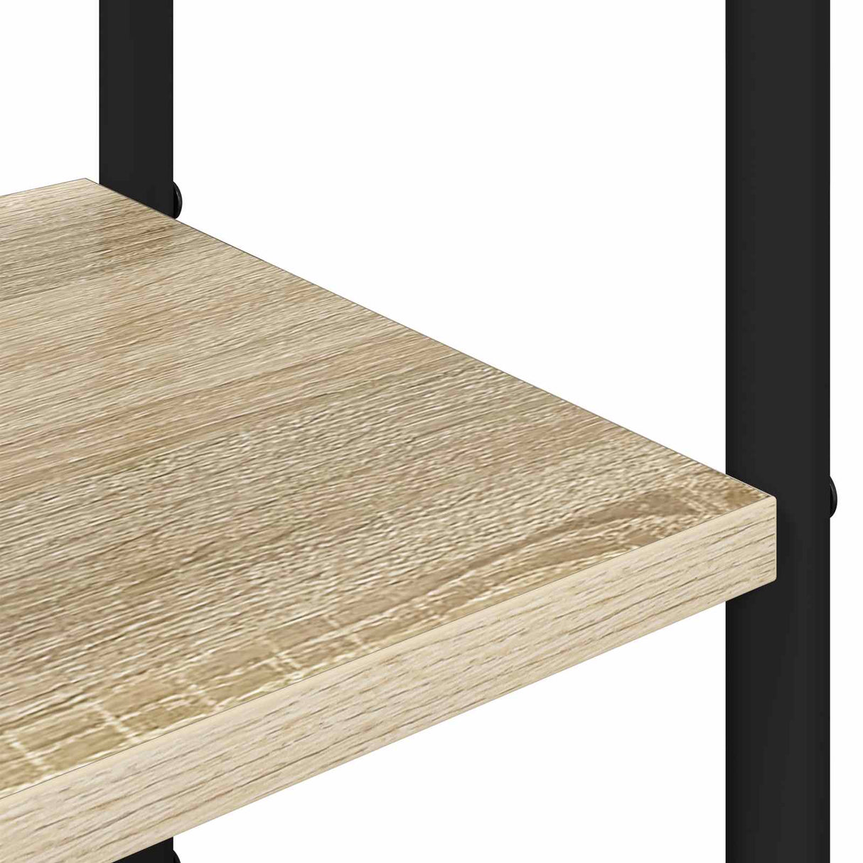 vidaXL Kapstok met schoenenbank Zwart eiken 143 x 30 x 199,5 cm