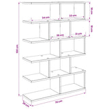 vidaXL Wandplank Wit 70 x 20 x 100 cm Bewerkt hout