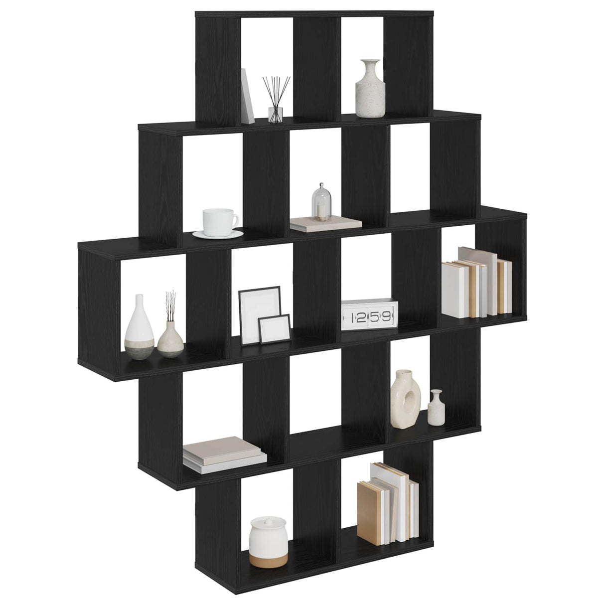 vidaXL Wandplank Wit 120 x 20 x 136 cm Bewerkt hout