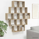 vidaXL Wandplank Wit 120 x 20 x 136 cm Bewerkt hout