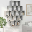 vidaXL Wandplank Wit 120 x 20 x 136 cm Bewerkt hout